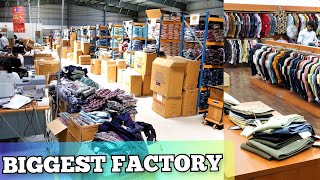 Biggest Clothes Factory  Branded Clothes Manufacturer  Bulk Production  Krish Fashion [upl. by Jaime]