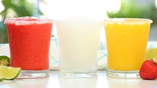 Frozen Margaritas 3 Delicious Ways  Frosty Summer Drinks [upl. by Salomi781]