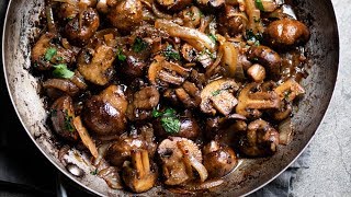 Garlic Butter Mushrooms amp Onions [upl. by Busby]