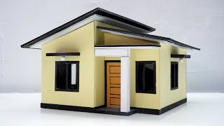 DIY Simple Miniature House  Miniature Model [upl. by Cart]