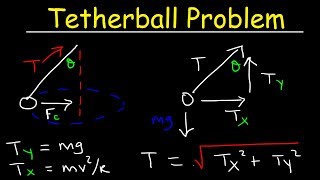 Tetherball Physics Problem  Calculate Tension Force [upl. by Herrington]