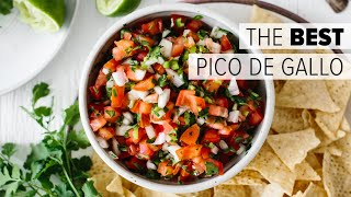 PICO DE GALLO  How to Make Authentic Mexican Salsa Recipe [upl. by Just123]