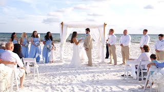 Destin Florida Beach Wedding  Dakota amp Payton Destination Wedding [upl. by Ellene521]