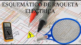 Diagrama del circuito de la raqueta mata moscas⚡🦟 Circuito elevador de voltaje⚡ [upl. by Stempien60]