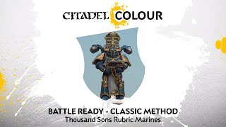 How to Paint Battle Ready Thousand Sons Rubric Marines – Classic Method [upl. by Murrell]