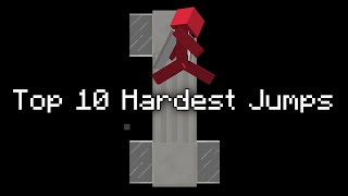 Top 10 Hardest Jumps  Minecraft Parkour [upl. by Ennaoj]