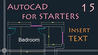 AutoCAD 2D  Insert TEXT [upl. by Atiz]