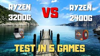 Amd Ryzen 3 3200g Vs Ryzen 5 2400g Test In 5 Games 1080p [upl. by Coryden223]