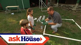 How to Build a Soccer Goal  Projects For Kids  Ask This Old House [upl. by Spearman]