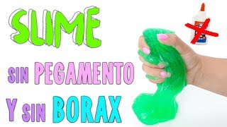 PROBANDO SLIME SIN PEGAMENTO Y SIN BORAX [upl. by Waal]