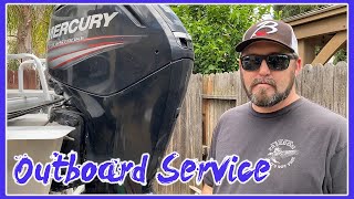 MERCURY OUTBOARD 75\90\115 ANNUAL SERVICE  HOW TO [upl. by Ahsieket367]