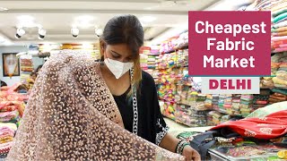 Cheapest Market For Designer Fabrics  GandhiNagar Market  Delhi Shopping  DesiGirl Traveller Vlog [upl. by Lenox285]