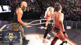 Tommaso Ciampa attacks Johnny Gargano with a crutch from behind NXT TakeOver Philadelphia [upl. by Oivatco]