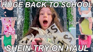 HUGE TRENDY BACK TO SCHOOL SHEIN TRYON HAUL 2021 [upl. by Terence]