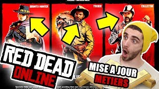 COMMENT DEVENIR CHASSEUR DE PRIME MARCHAND OU COLLECTIONNEUR  LES MÉTIERS DANS RED DEAD ONLINE [upl. by Bendicty291]