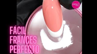 Francés Perfecto en 1 minuto ♥ Deko Uñas  Perfect French Nail art [upl. by Collar]