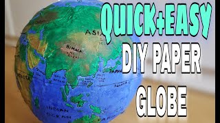 How to make a Paper Mache Globe [upl. by Dulcie]