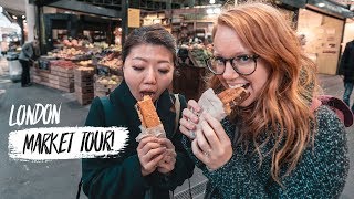 Best Street Food Market IN LONDON  Borough Market Tour with CupofTJ [upl. by Studnia]