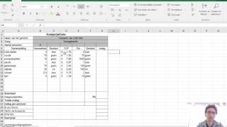 Het maken van een kostprijsfiche [upl. by Vivianna]