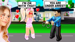 I FELL IN LOVE With The POLICE OFFICER That ARRESTED Me In Brookhaven Roblox [upl. by Idnarb268]