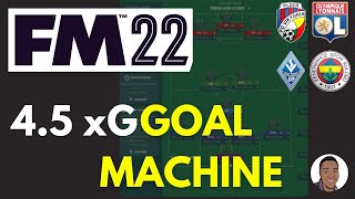 FM22 OP TACTIC  45xG PRESS and SCORE 433  130 Goals [upl. by Nileek805]