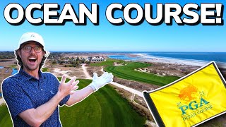 Playing KIAWAH ISLAND Ocean Course From The Tips Home of 2021 PGA Championship Part 1 [upl. by Natsirk]