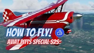 How to Fly Aviat Pitts Special S2S  Tutorial [upl. by Marysa]