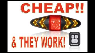 Cheap Bicycle Turn Signals and Brake Light Review [upl. by Eciruam]