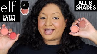 Elf Putty Blush Review I All 8 shades [upl. by Chrissie]