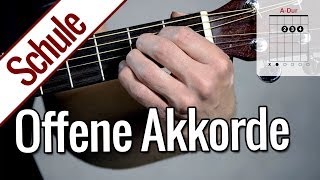 Offene Akkorde  Gitarrenschule [upl. by Dianna]