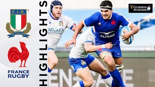 Italy v France  HIGHLIGHTS  Dupont Inspires Clinical France  Guinness Six Nations 2021 [upl. by Lissy4]