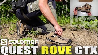 Salomon Quest Rove GTX Review NEW Salomon Backpacking Boots Review [upl. by Amero]