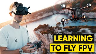 Learning To Fly The DJI FPV DRONE From Zero [upl. by Nawad]