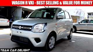 Wagon R VXI  Walkaround Review with On Road Price Accessories  Wagon R 2021 10 Model [upl. by Tamsky]