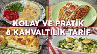 Kolay ve Pratik 8 Kahvaltılık Tarif Seç Beğen  Yemek Tarifleri [upl. by Anaihsat905]