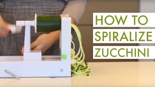 How to Spiralize Zucchini [upl. by Dagna953]