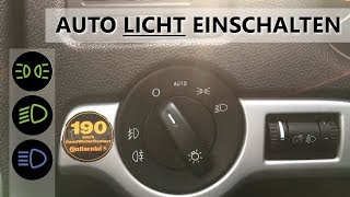 Licht am Auto einschalten  anmachen  Fahrschule  Autofahren lernen [upl. by Ydnys]