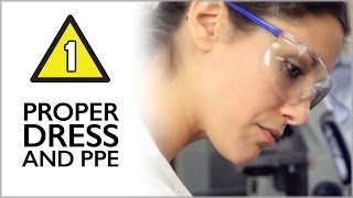 Proper Dress and PPE  Lab Safety Video Part 1 [upl. by Arraeit21]