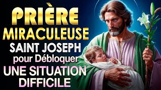 PRIÈRE PUISSANTE À SAINT JOSEPH POUR DES CAUSES DIFFICILESDÉBLOQUER TOUTE SITUATION [upl. by Nalani]