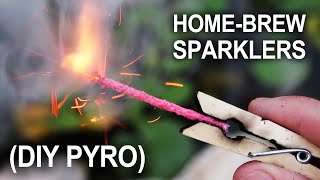 Making Sparklers  Improvised HandHeld Fireworks [upl. by Nmutua532]