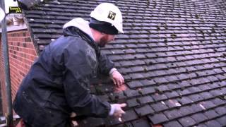 Tommys Yard How to replace a roof tile [upl. by Pejsach]