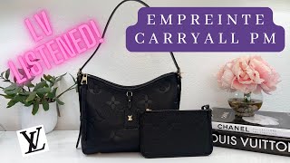 Louis Vuitton EMPREINTE Carryall PM  Review What Fits Mod Shots [upl. by Wolfort]