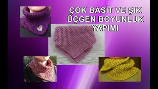 Yapımı çok kolay üçgen boyunluk yapımı 1 saatte ör boynuna tak [upl. by Alyled]