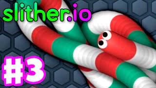 Slitherio  Gameplay Part 3  1 with No Mods TWICE [upl. by Leaper485]