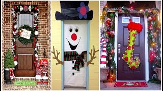 30 ideas para decorar la puerta de tu casa o escuela en NAVIDAD [upl. by Raamal]