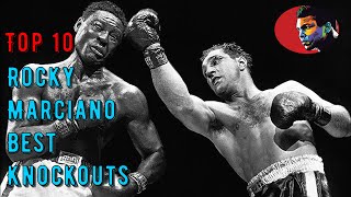 Top 10 Rocky Marciano Best Knockouts  Highlights HD ElTerribleProduction​ [upl. by Assej912]