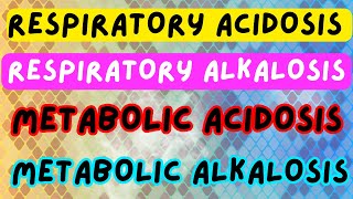 Respiratory Acidosis Respiratory Alkalosis Metabolic Acidosis Metabolic Alkalosis [upl. by Surdna]