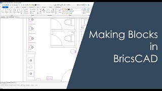 BricsCAD Tutorial Making Blocks in three different ways [upl. by Siulegroj]