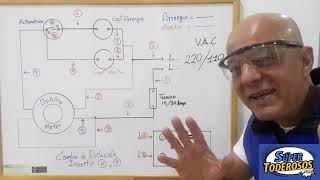 CONEXIÒN DE MOTORES MONOFÀSICOS 110 y 220 VAC COMPRESORES [upl. by Ayatahs]