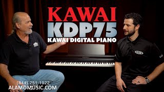 NEW Kawai Digital Piano KDP75  Overview amp DEMO [upl. by Ailemac]